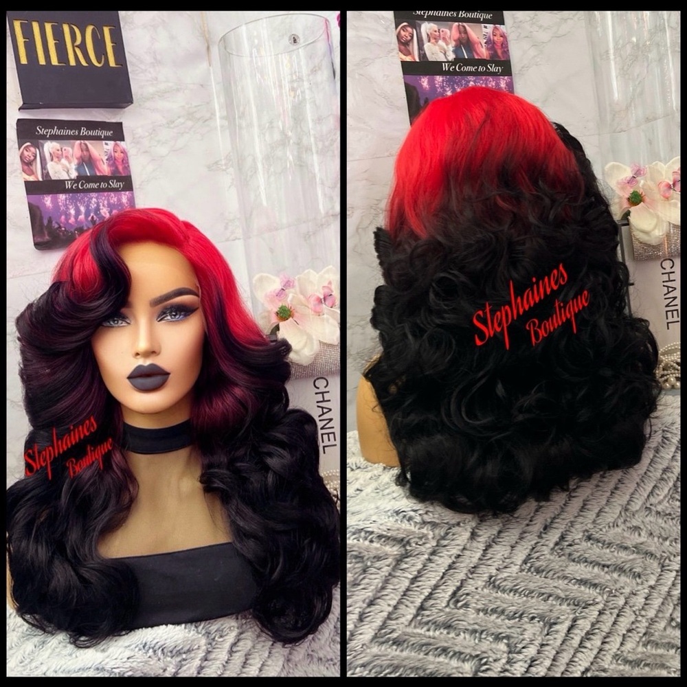 Human Hair Blended Lace Front Wig